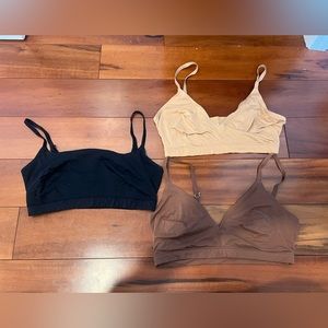Abercrombie bralettes: (1) Next to Naked Squareneck + (2) Next to Naked V-Neck